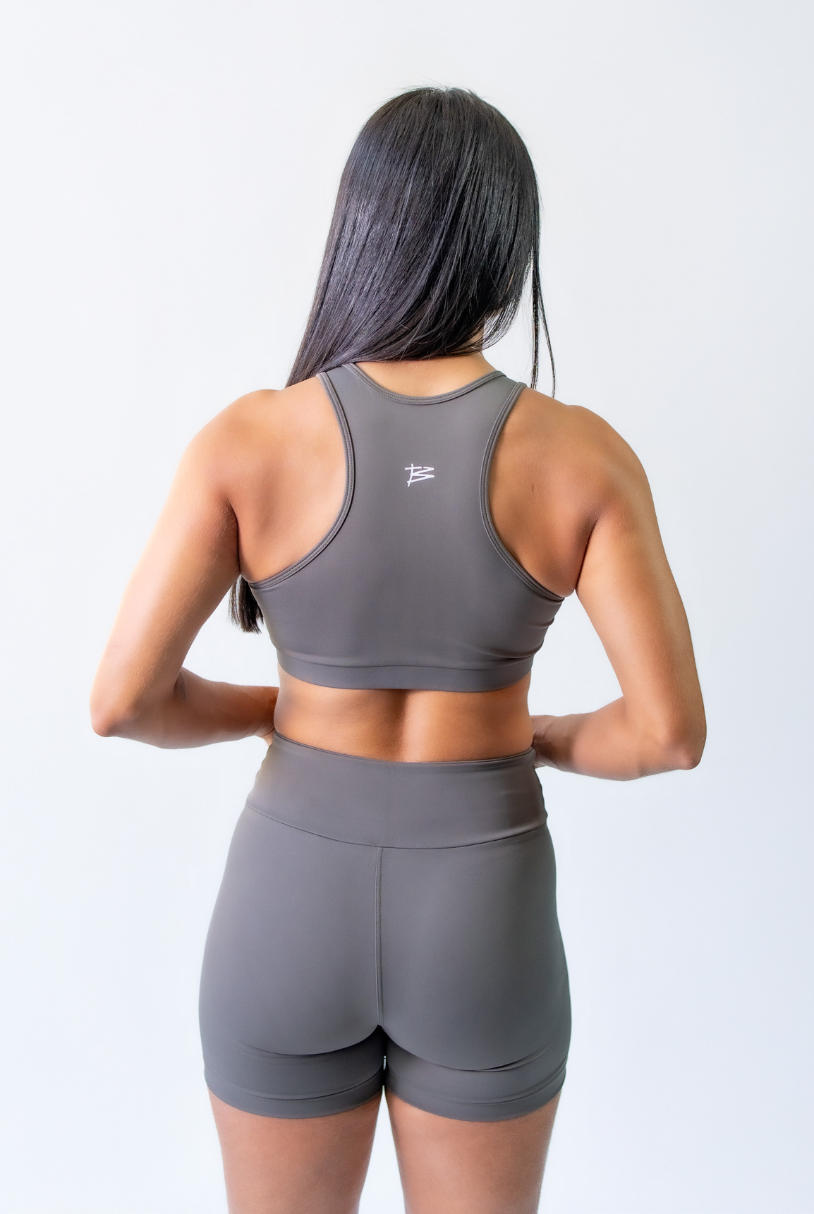 Top Nadador Cinza Metal