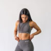 Top Nadador Cinza Metal