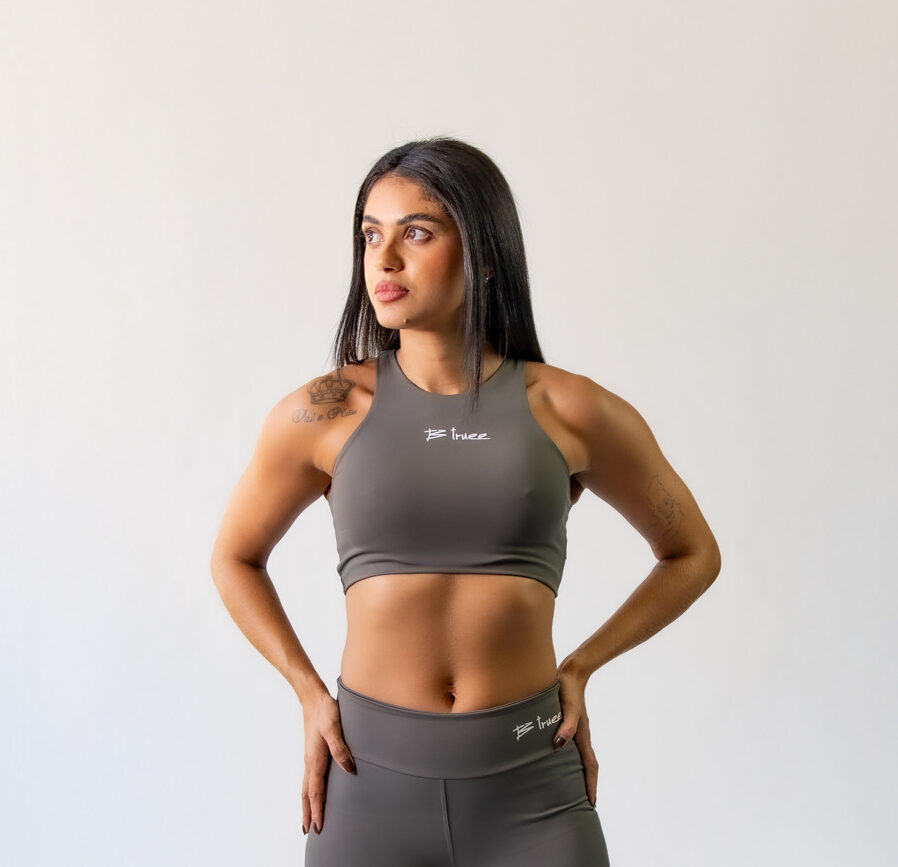 Top Regatinha Cinza Metal
